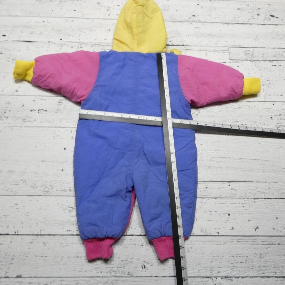 Vintage Gymboree Snowsuit Baby‎ Girls Newborn Multicolor Hooded Puffer Winter